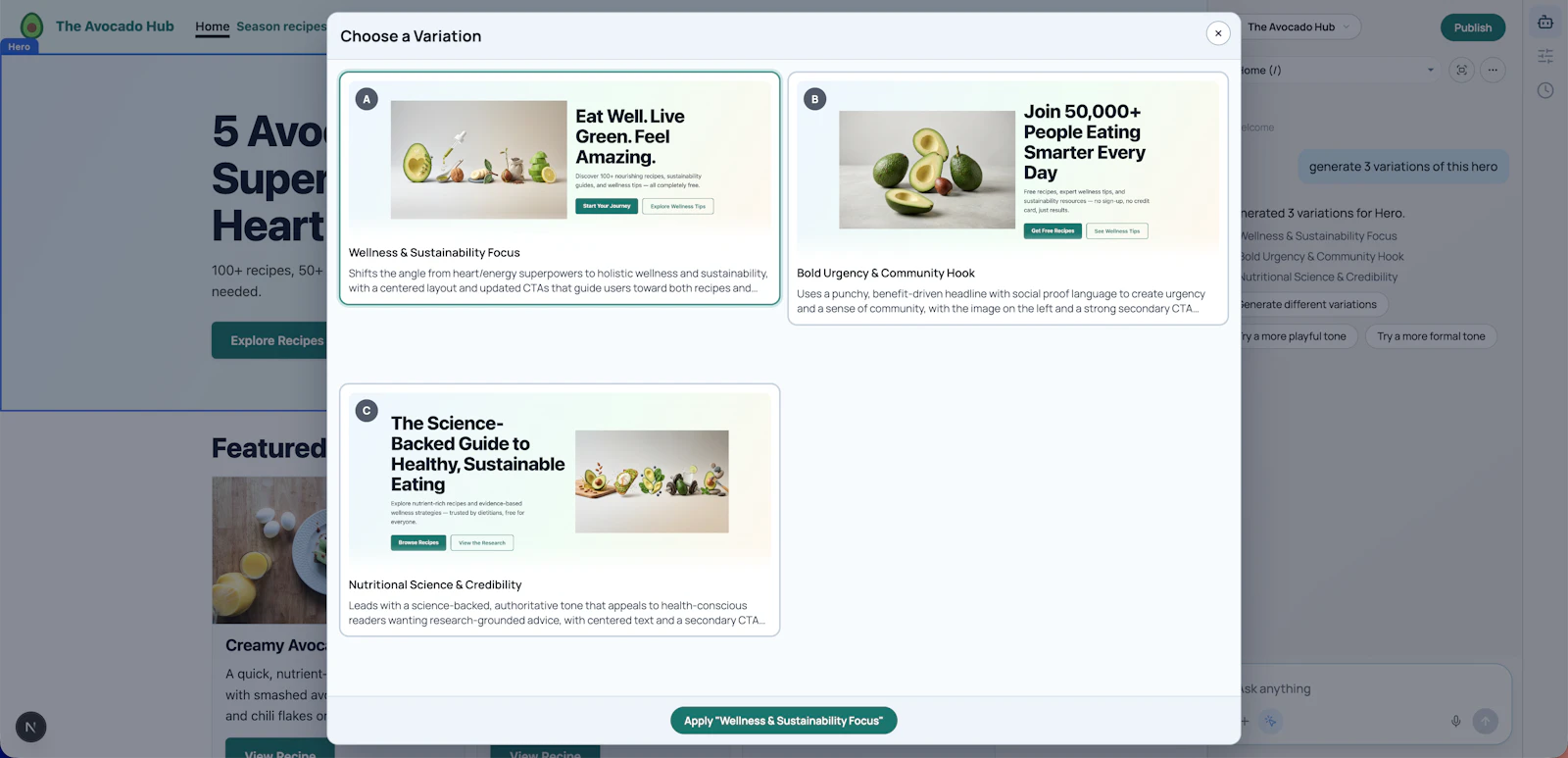 Avocado Studio AI - Site Content Ops screenshot 4