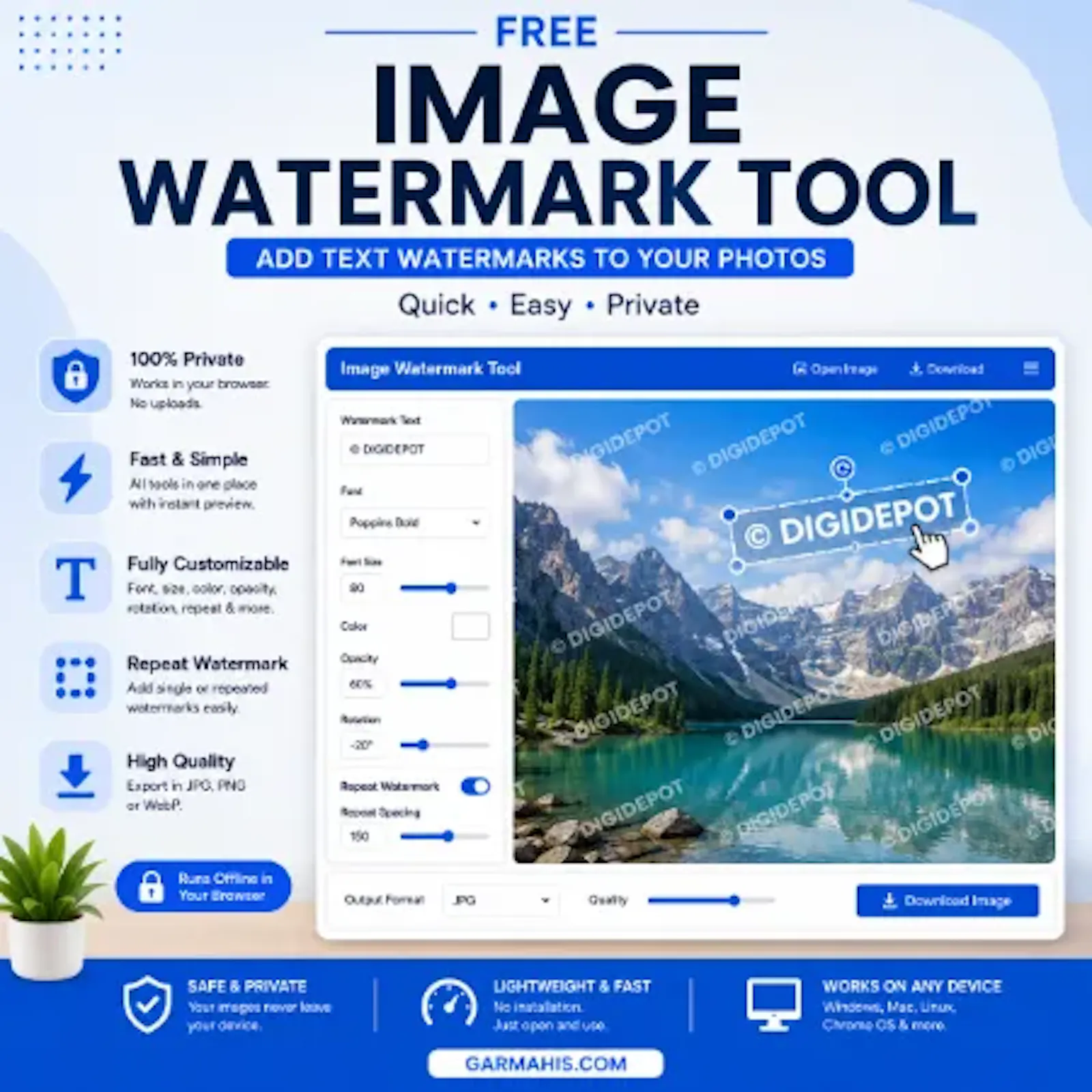 Image Watermark Tool screenshot 1
