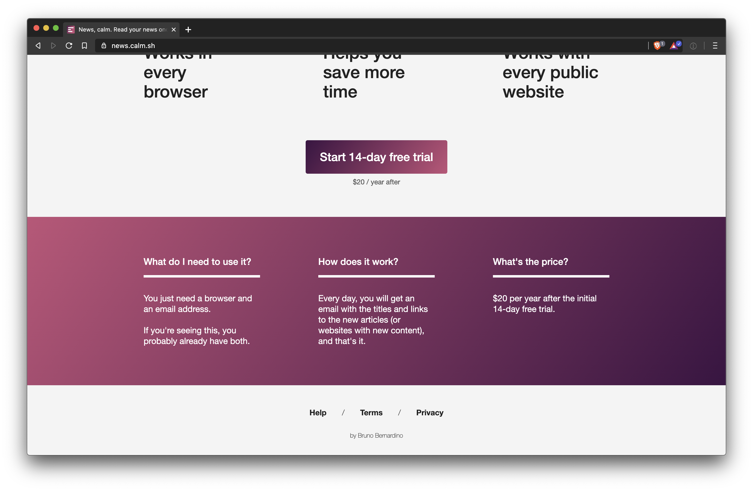 BlogInMail (Previously "News, calm.") gallery image