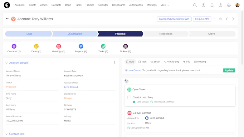 Fireberry CRM gallery image