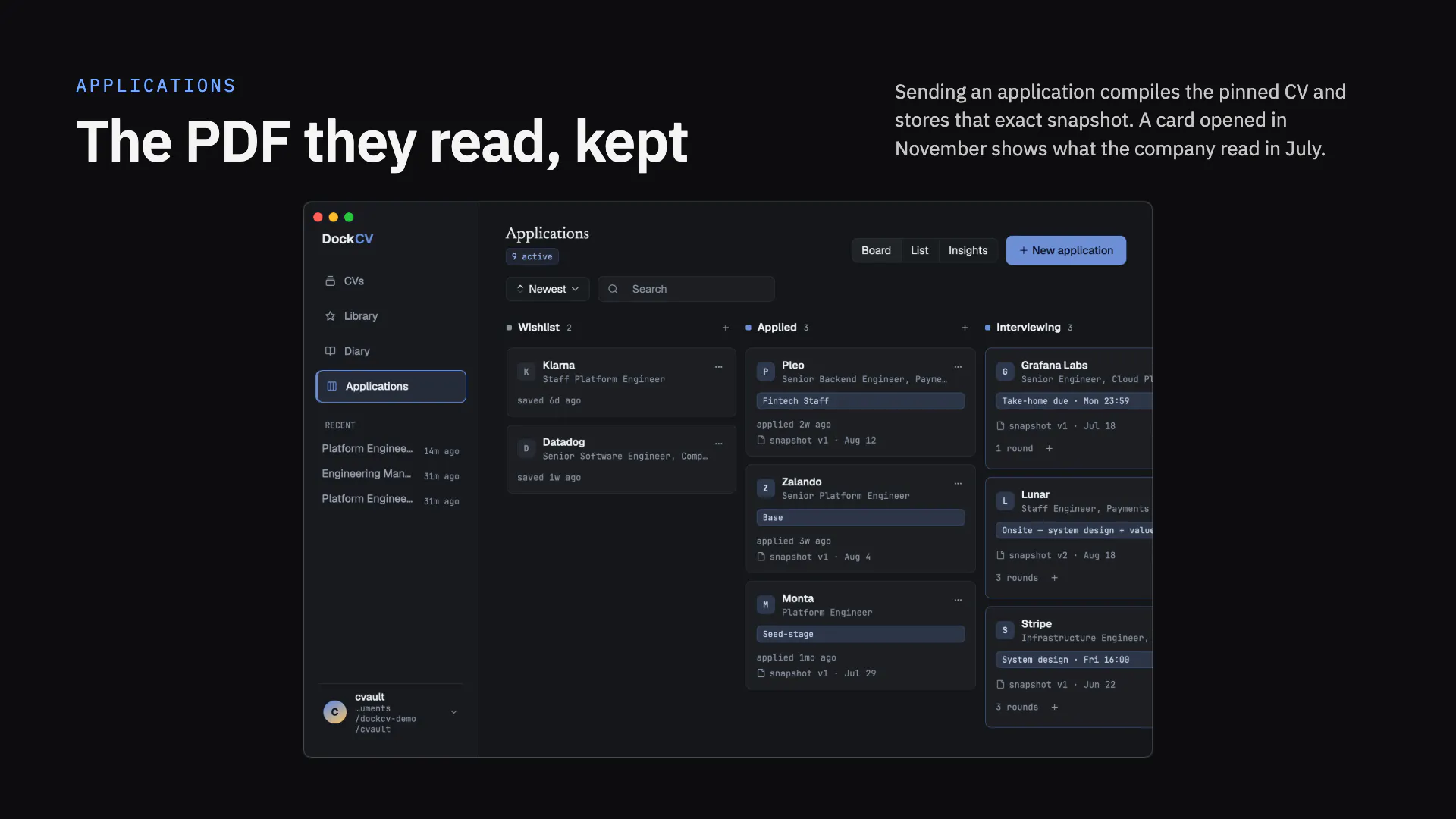 DockCV screenshot