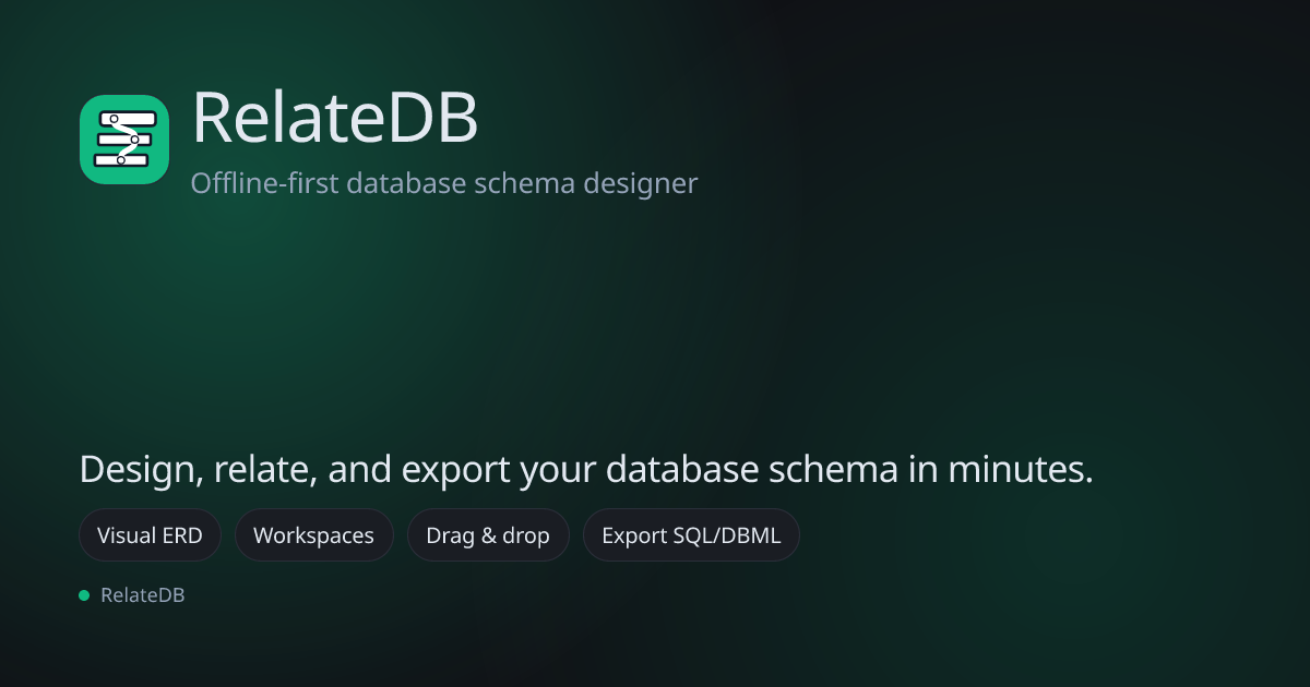 RelateDB - Screenshot 4 showing product features and functionality