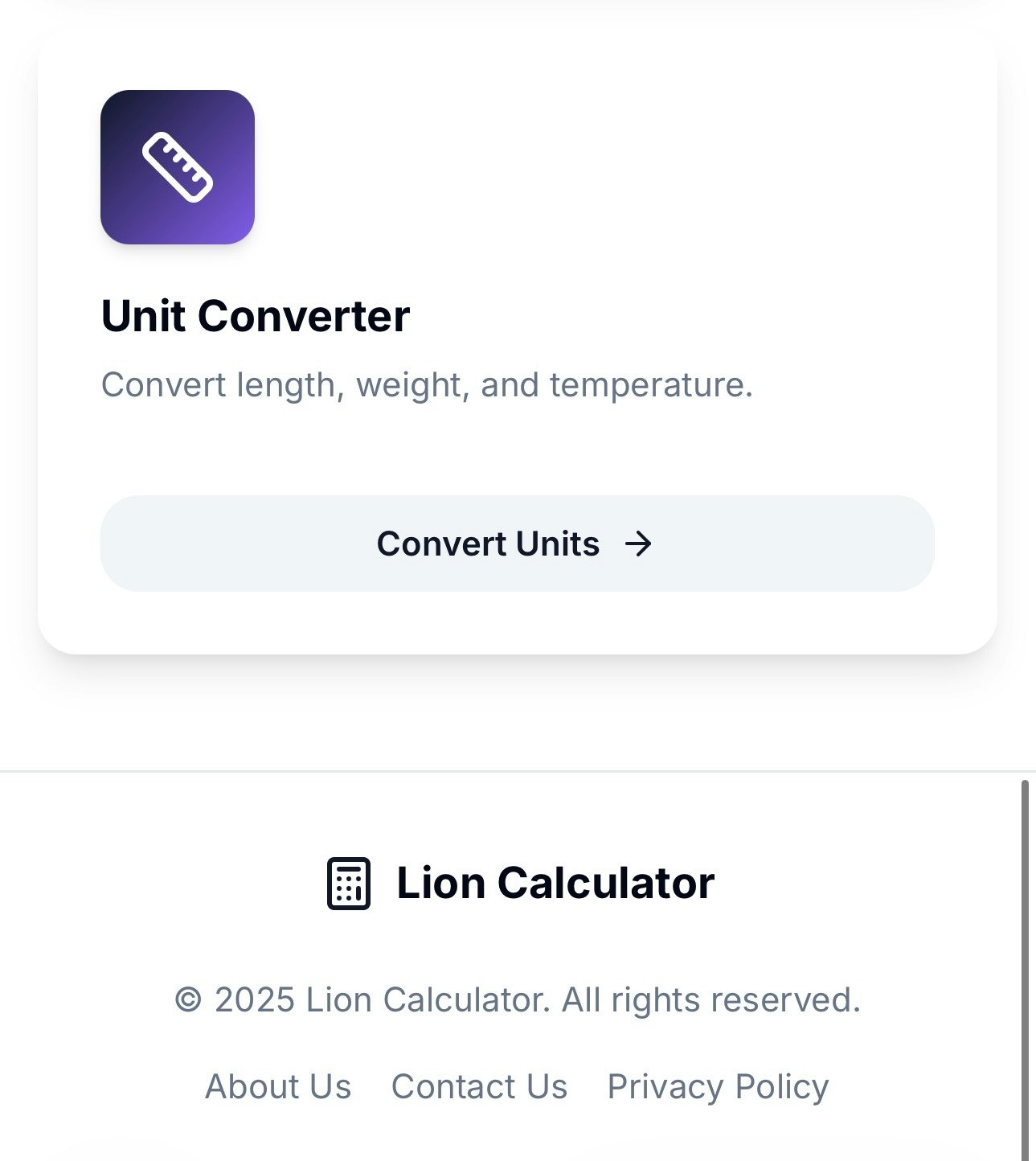 Lion Calculator  gallery image