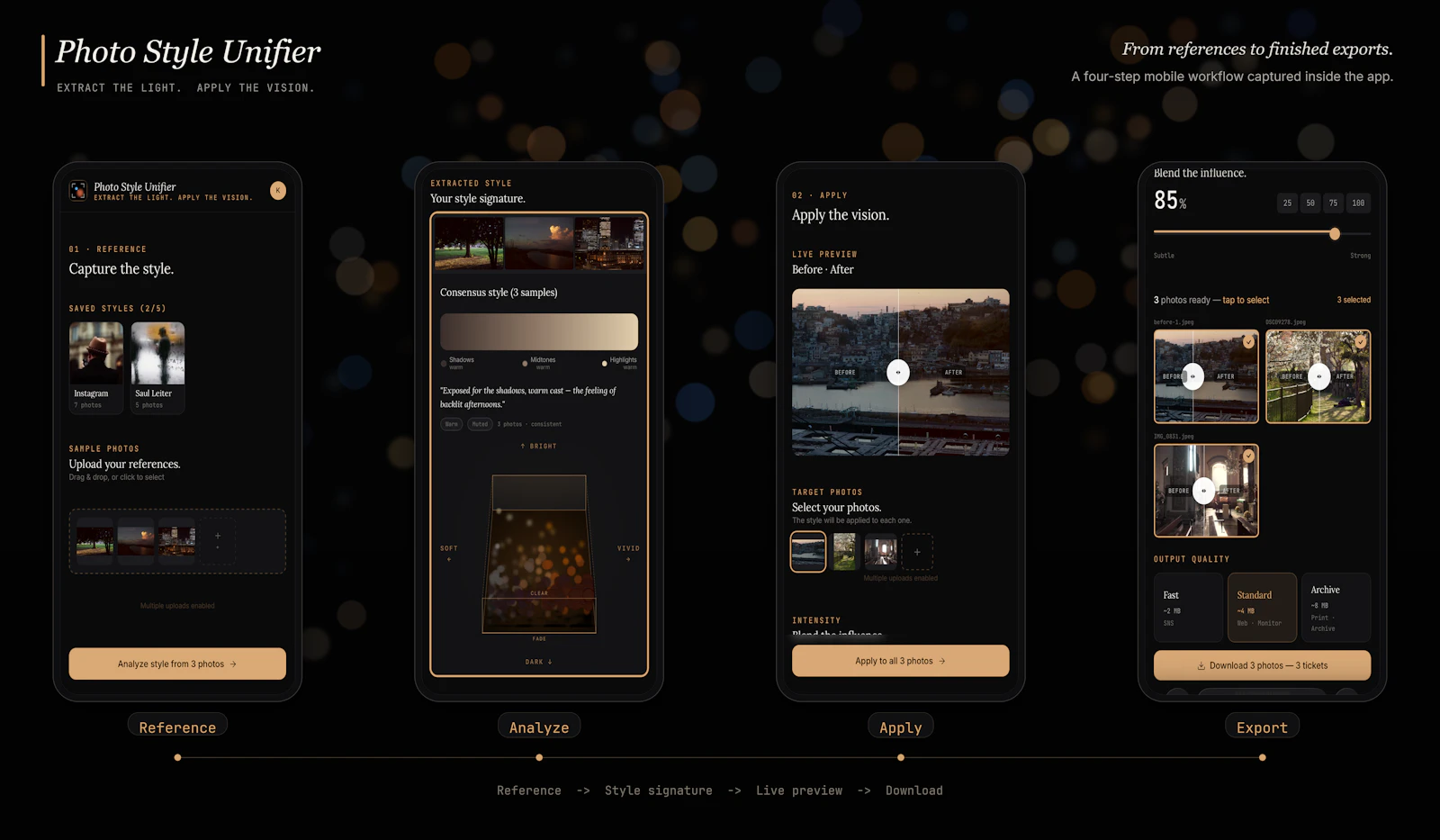 Photo Style Unifier screenshot 1