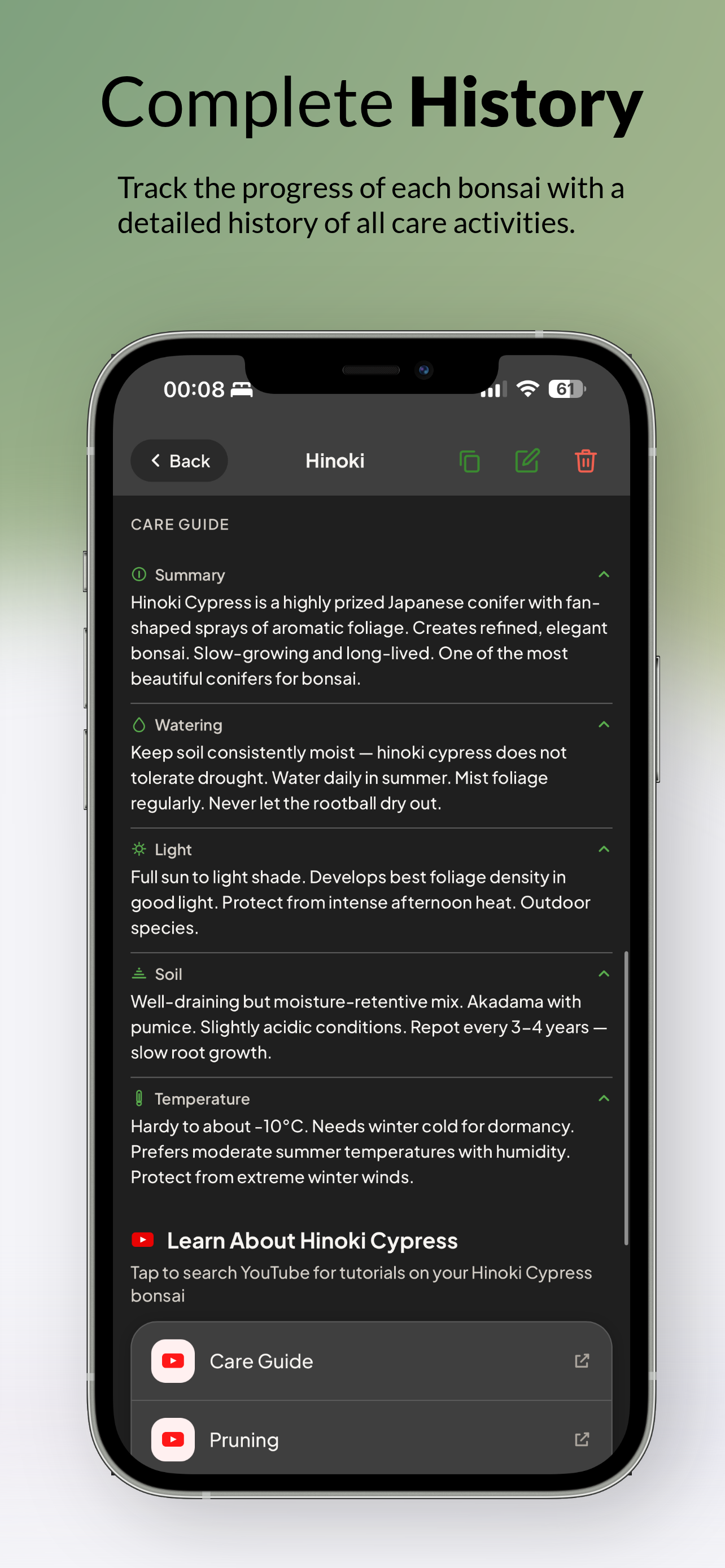 Bonsai Pilot — Bonsai Care Tracker gallery image