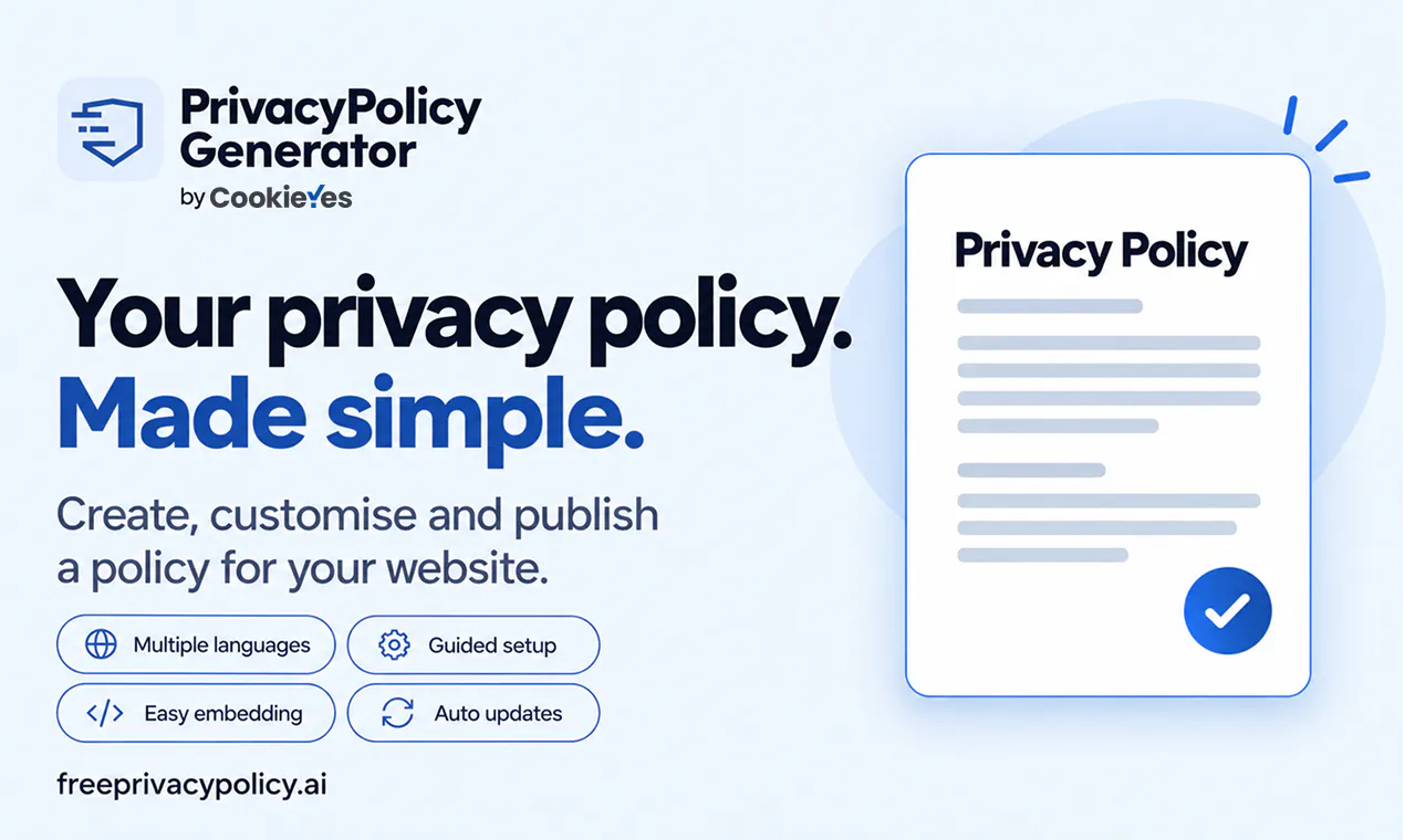 PrivacyPolicy Generator by CookieYes gallery image