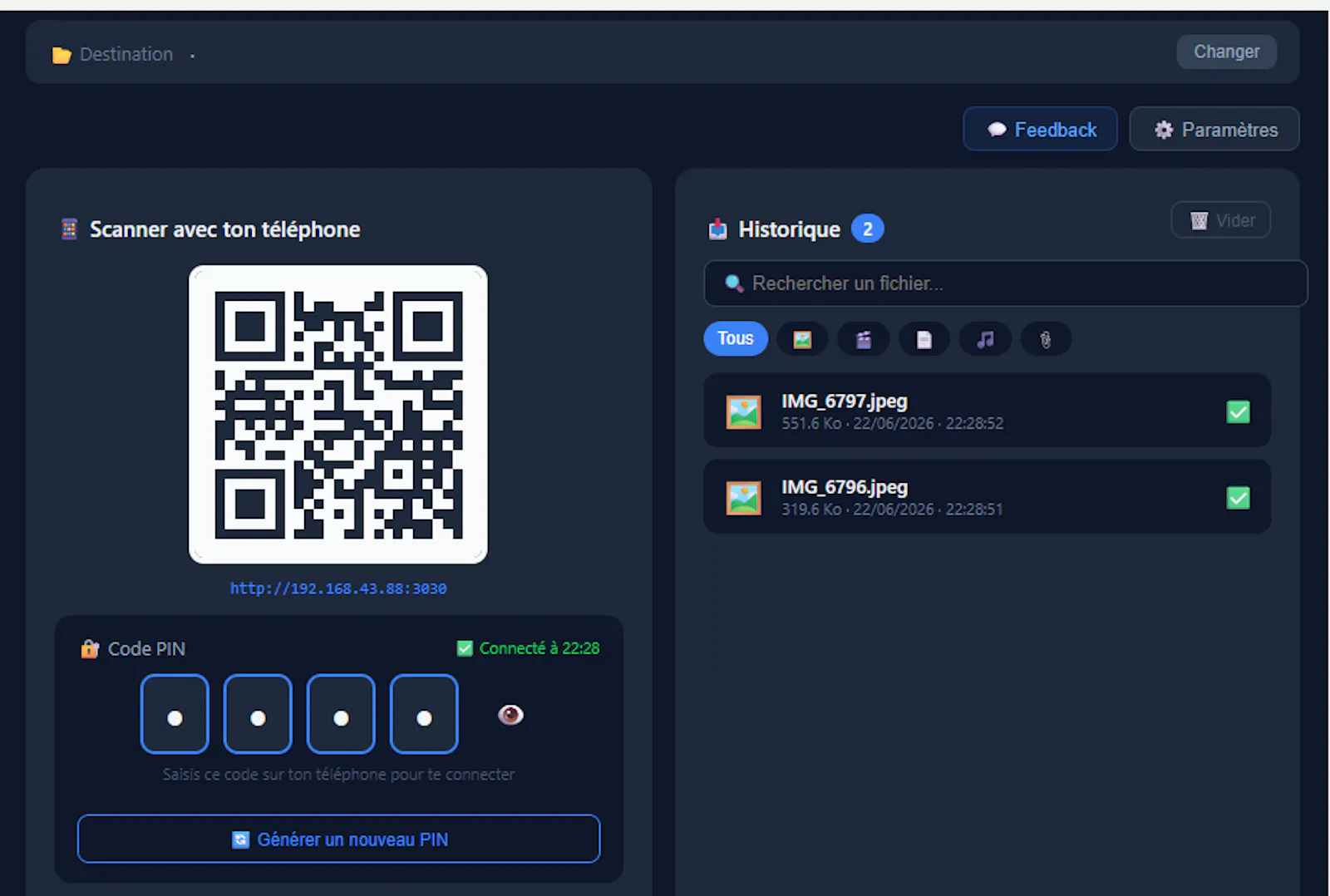 TransferBridge  screenshot 2