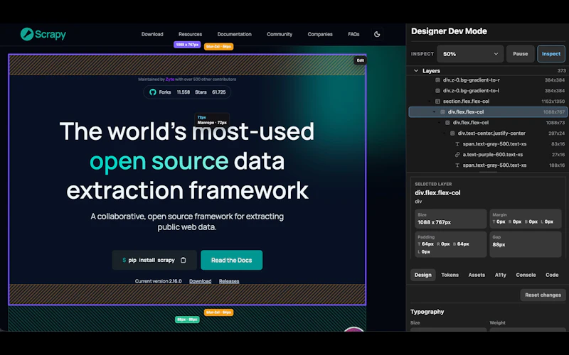 Designer Dev Mode screenshot 2