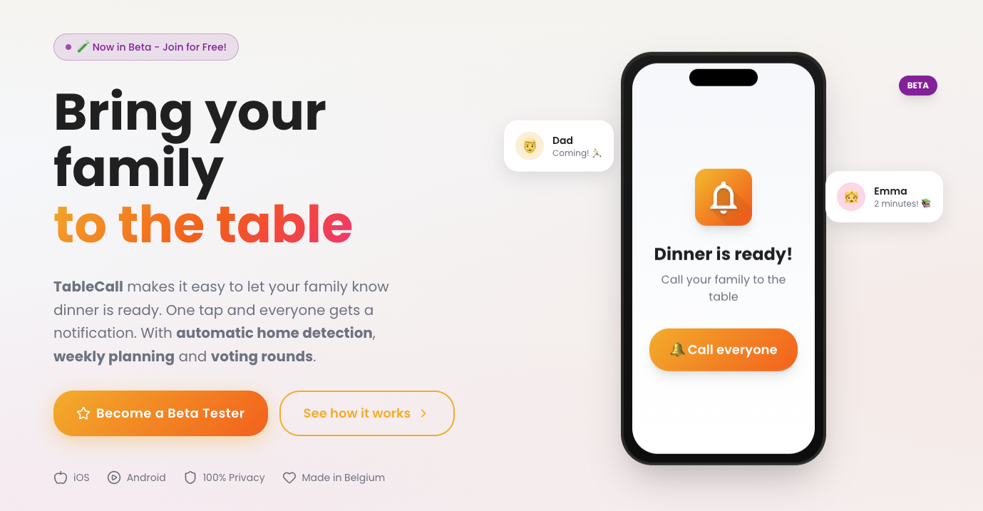 TableCall gallery image