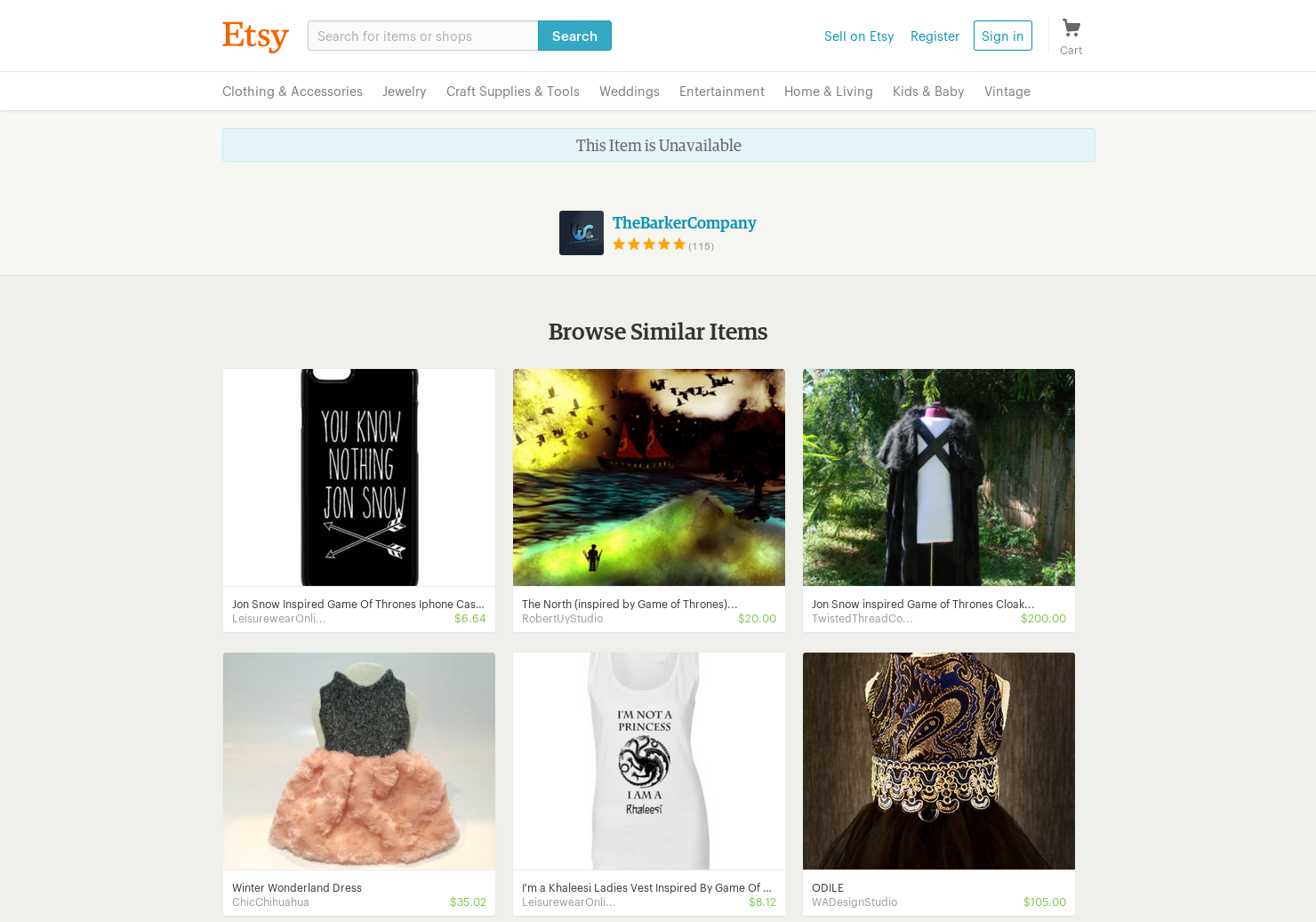 Jon Snow Dog Costume