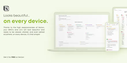 Business Model & Lean Canvas for Notion gallery image
