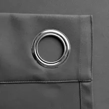 Dark Grey Blackout Eyelet Curtains gallery image