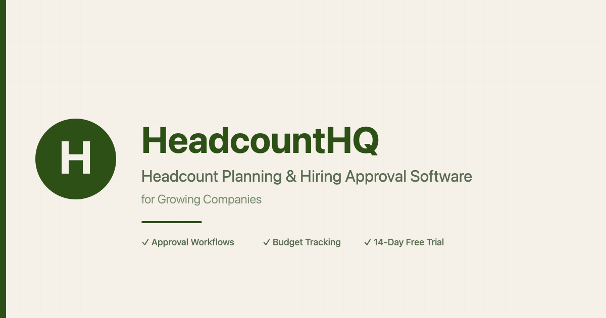 HeadcountHQ - Main product screenshot demonstrating key features and user interface