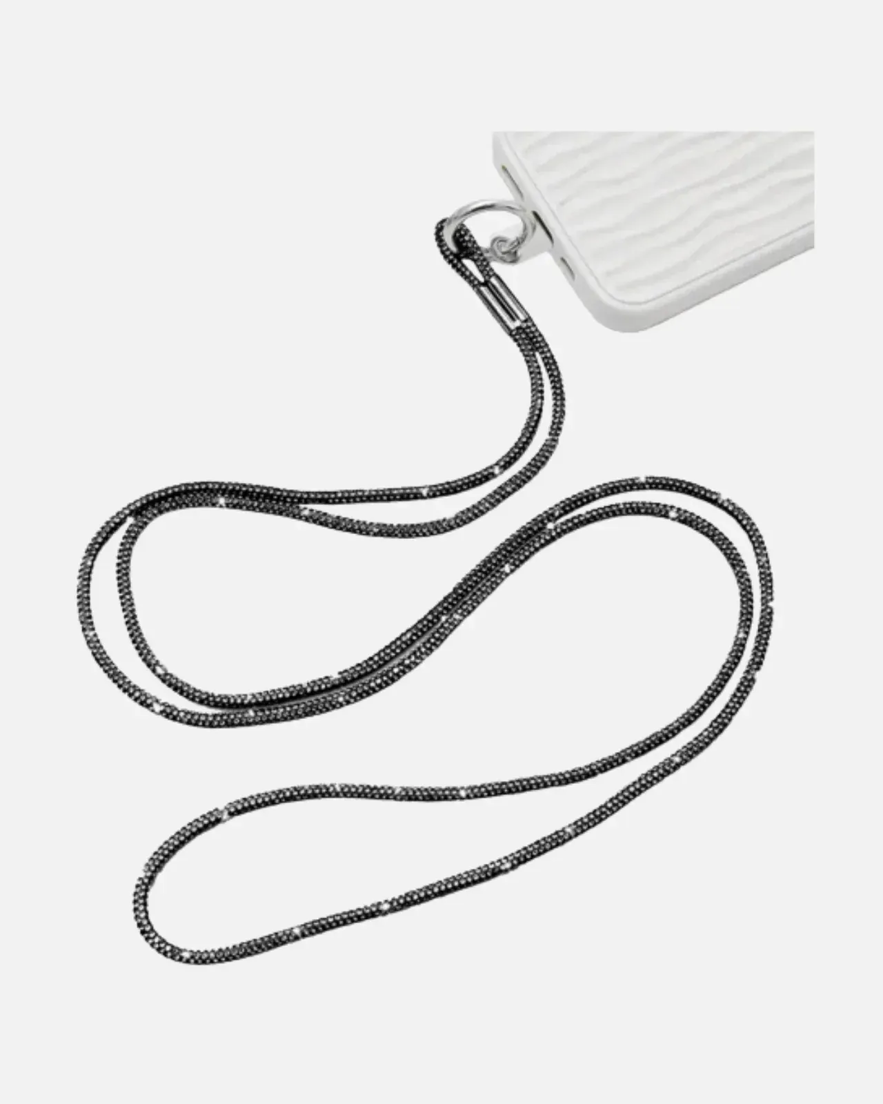Black Crystal Neck Lanyard Keychain 项目横幅