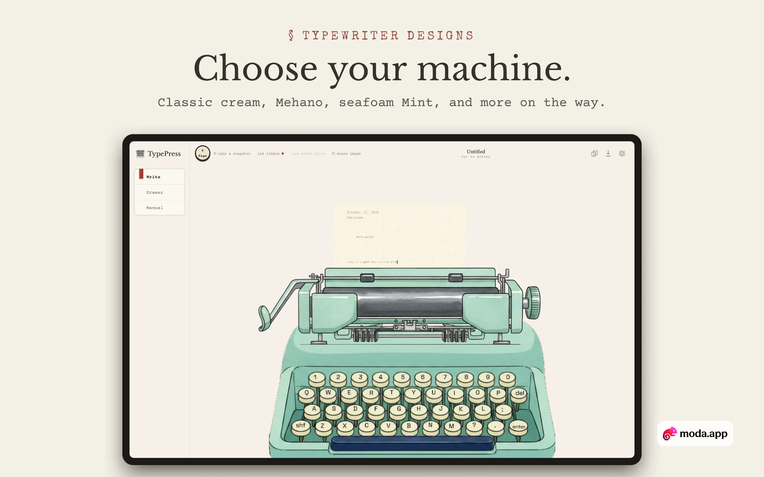 TypePress: Typewriter Writing gallery image