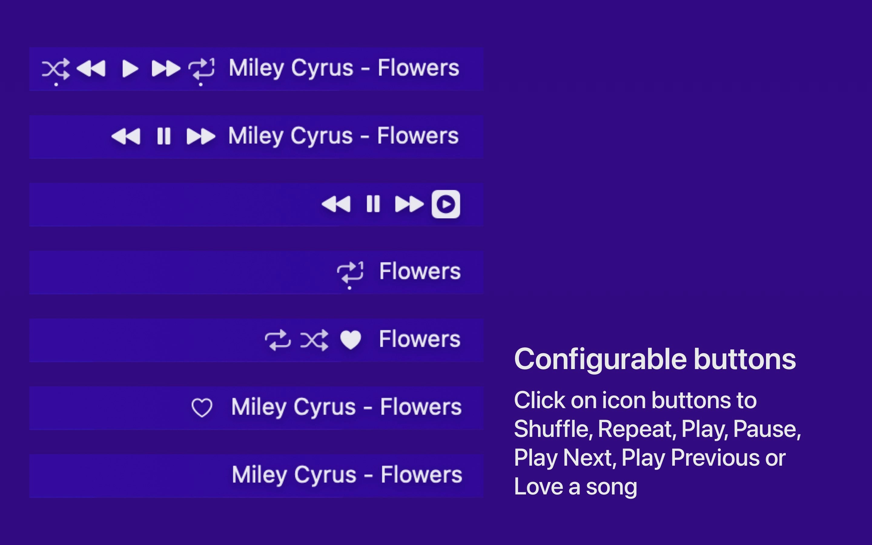 Status Bar Music Player - Apple Music & Spotify in Ihrer Statusleiste Medien 2