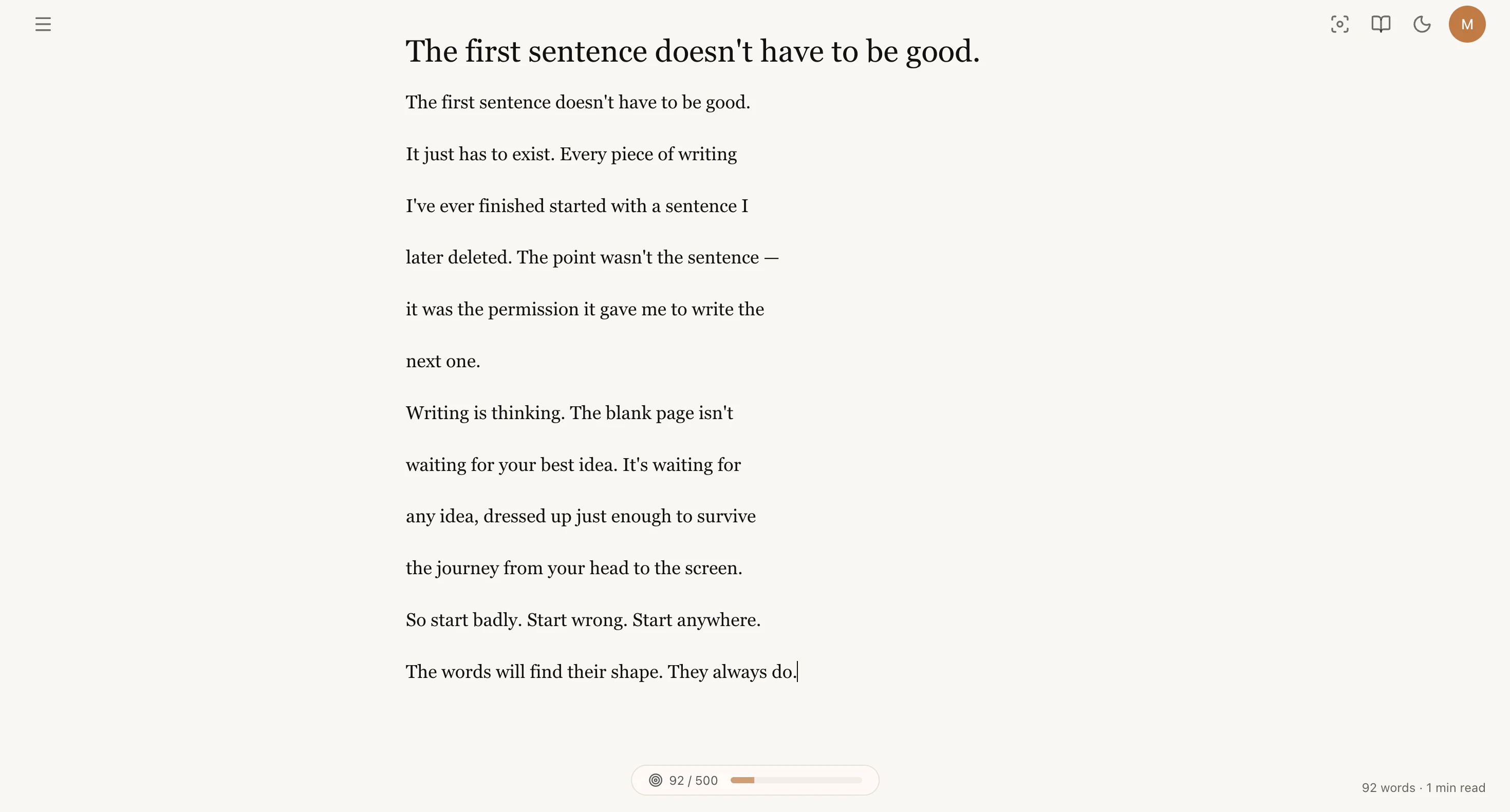 Writing With - Just you and a blank page screenshot 2