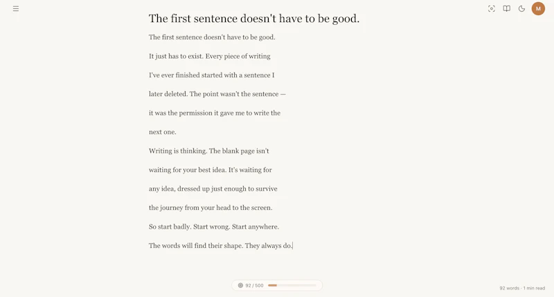 Writing With - Just you and a blank page screenshot 3