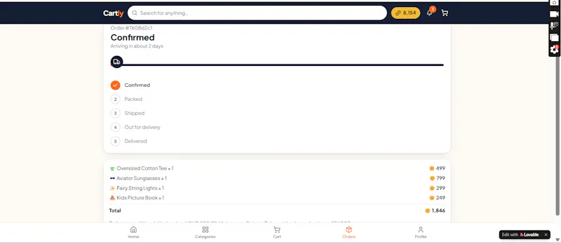 Cartly screenshot 2