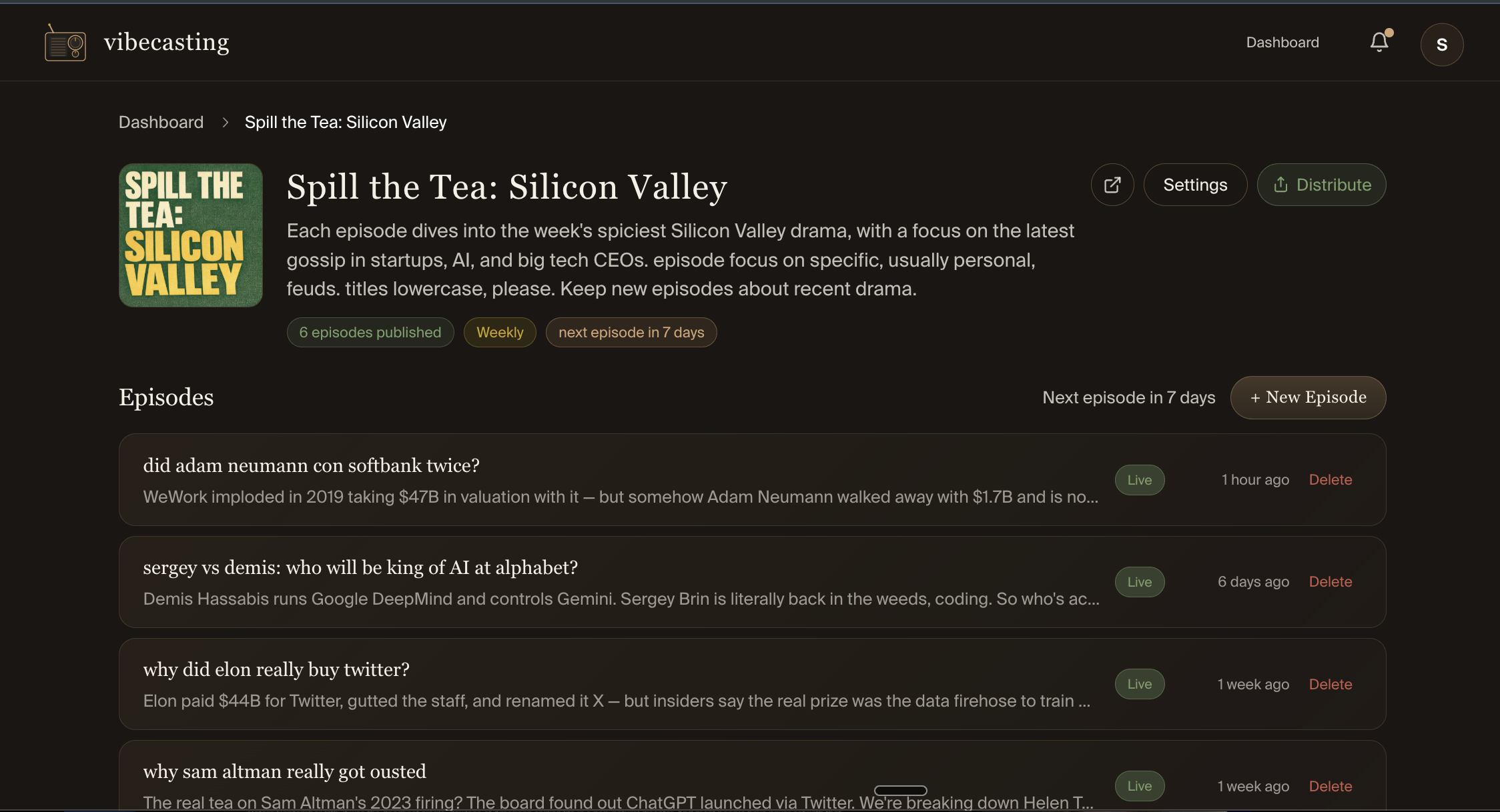 vibecasting gallery image