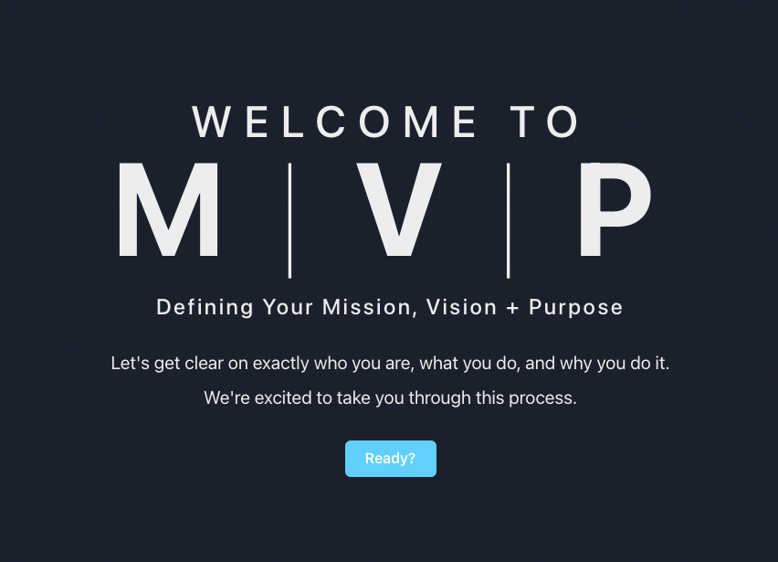 MVP (Mission, Vision, Purpose)