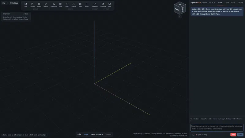 Agentic CAD screenshot 8