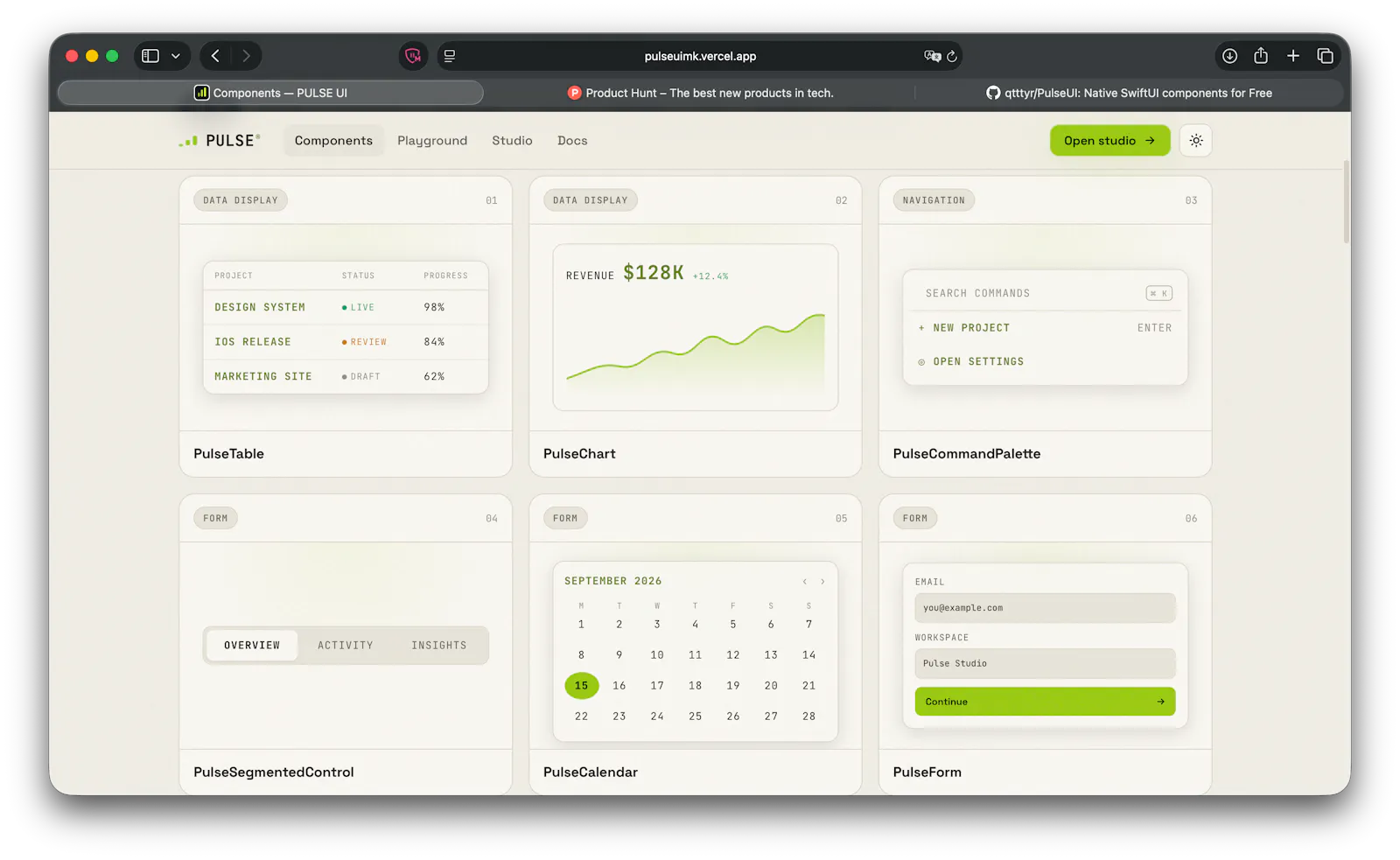 PULSE — premium SwiftUI components screenshot 4
