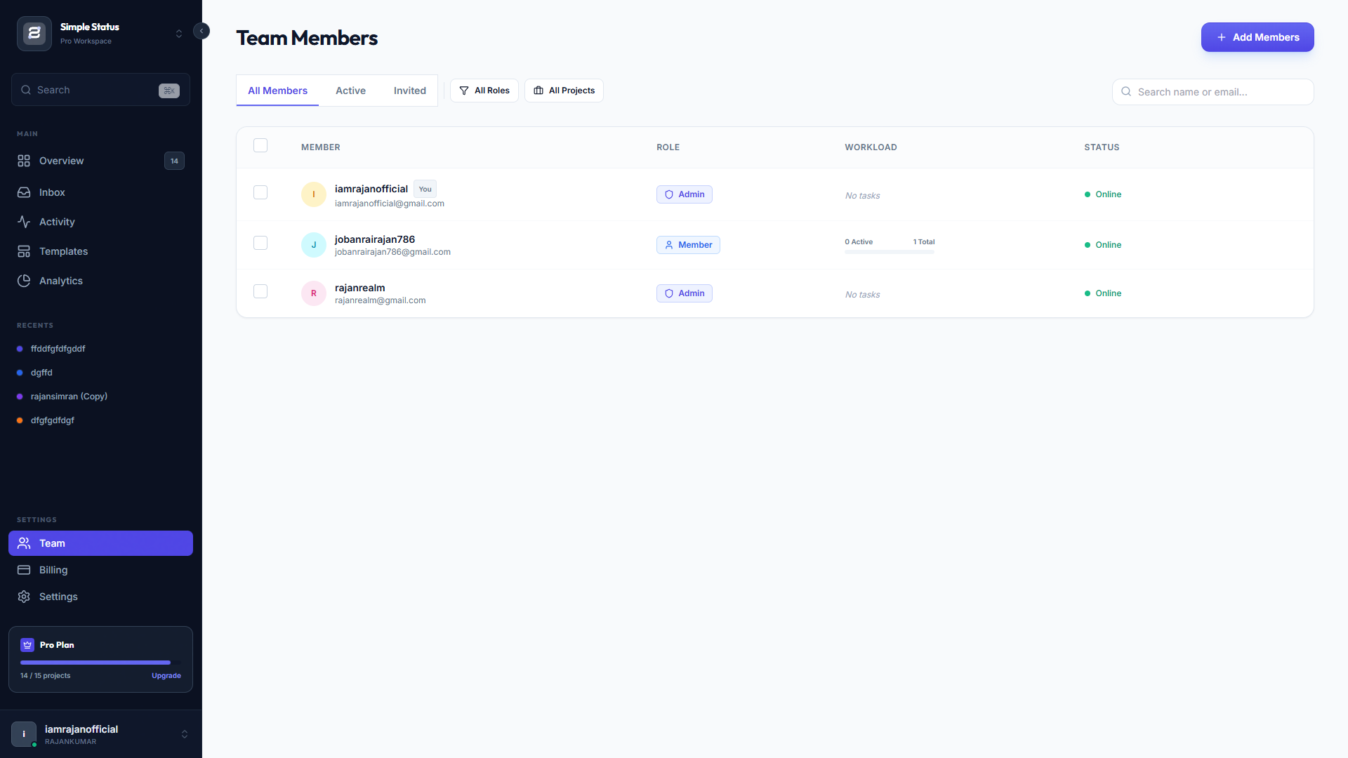 Simple Status gallery image