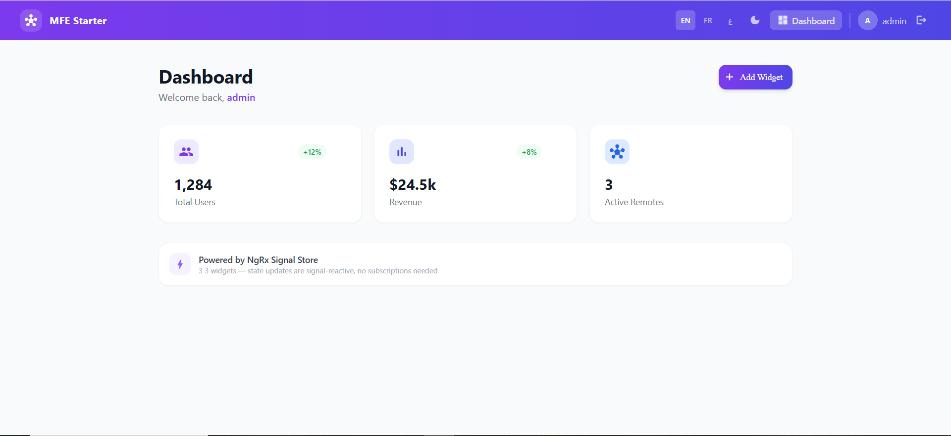 NgMFE Starter Kit gallery image