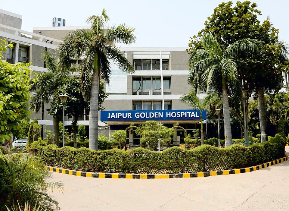 Jaipur Golden Hospital - Product Hunt launch logo and brand identity