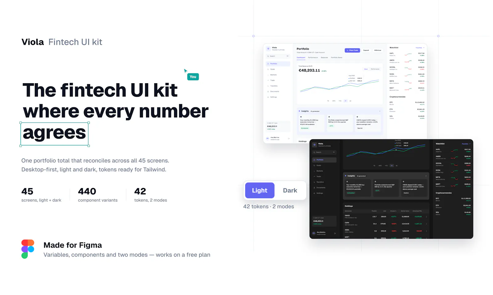 Viola UI screenshot 1
