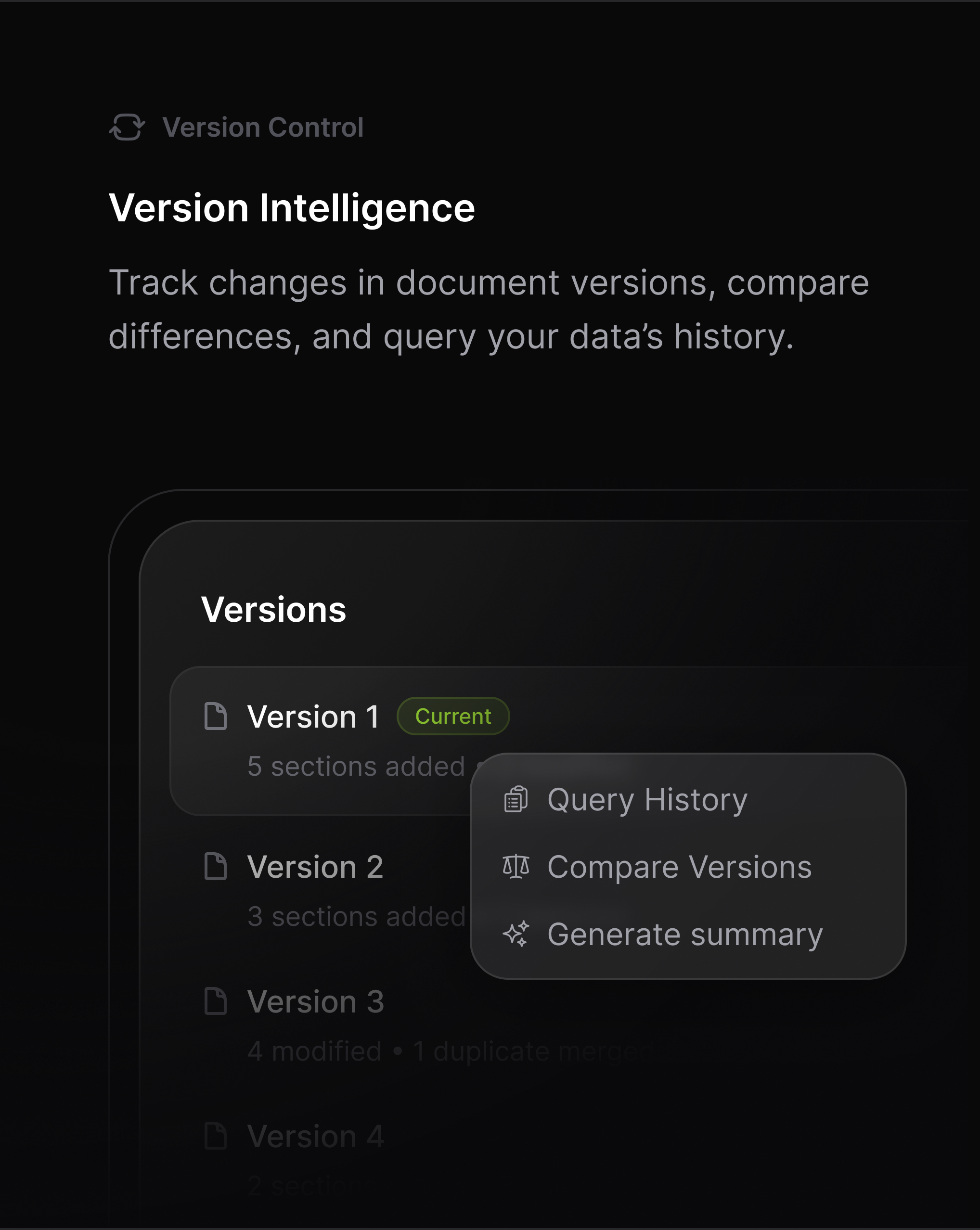 Raptor Data - Version Control for RAG - Main product screenshot demonstrating key features and user interface