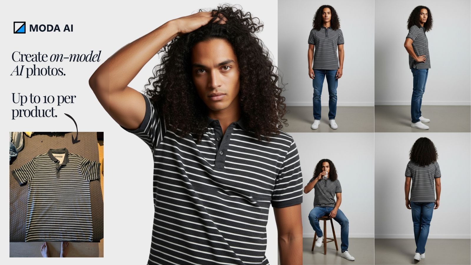 MODA AI - Main product screenshot demonstrating key features and user interface