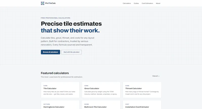 ProTileCalc screenshot 1