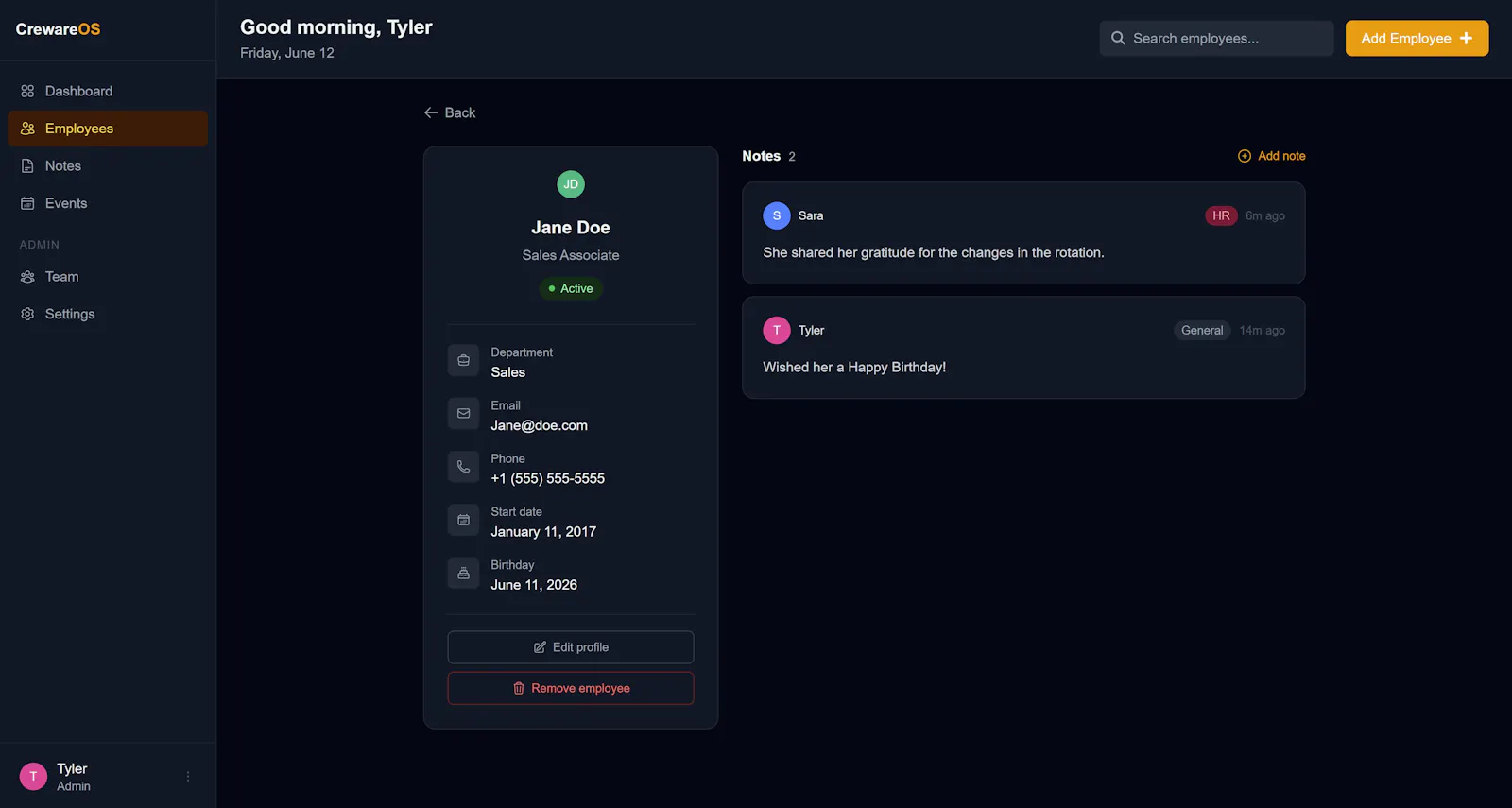 CrewareOS screenshot 3