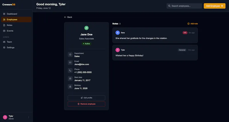 CrewareOS screenshot 3