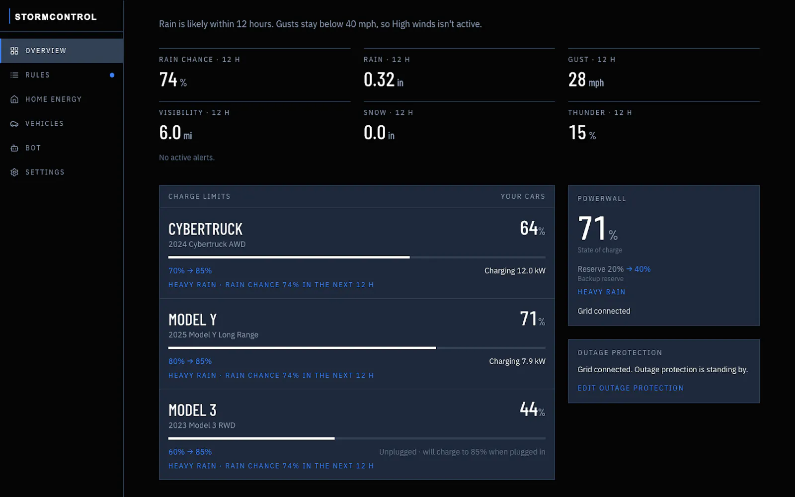 Storm Control screenshot 2