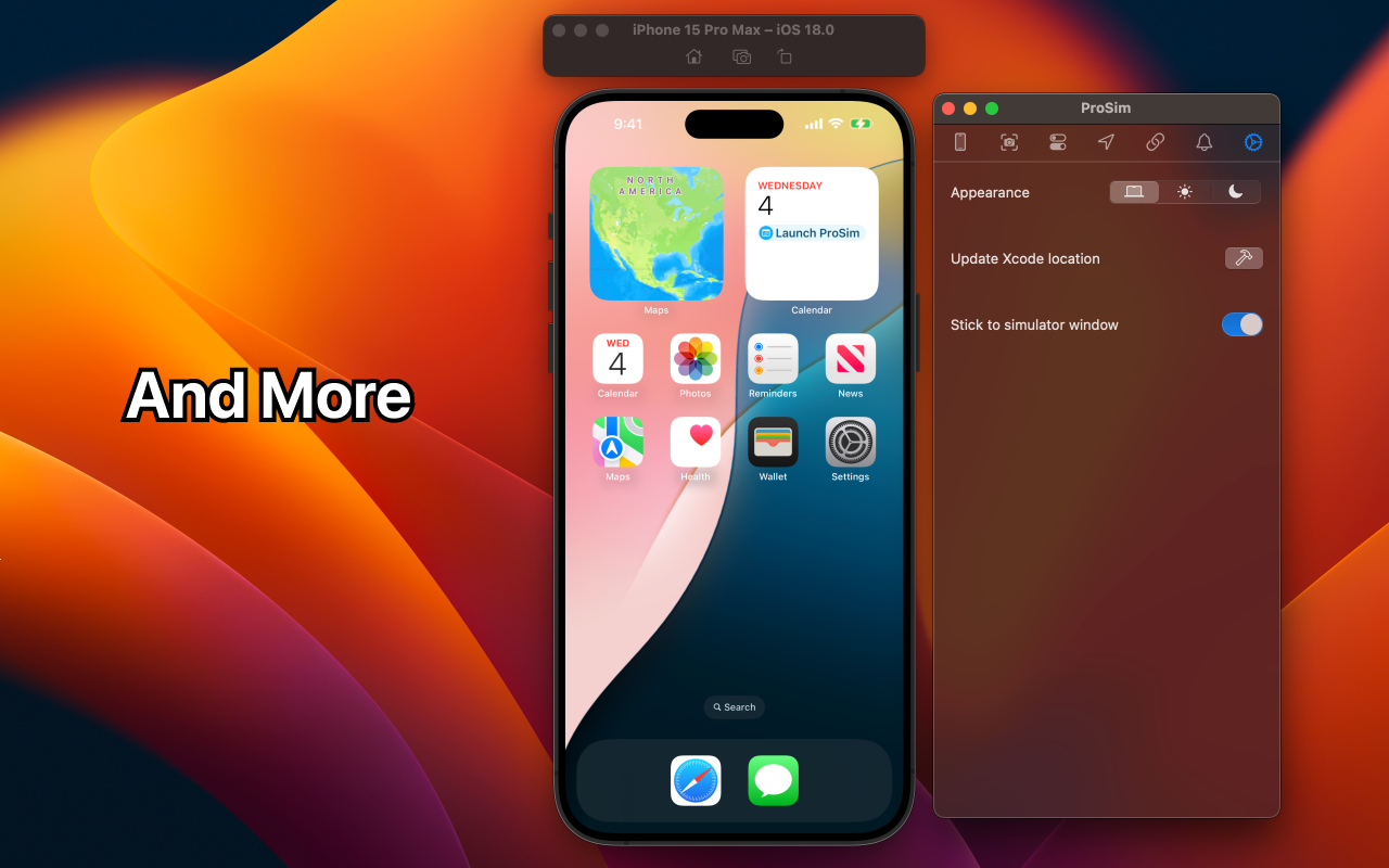 ProSim for Xcode Simulator gallery image