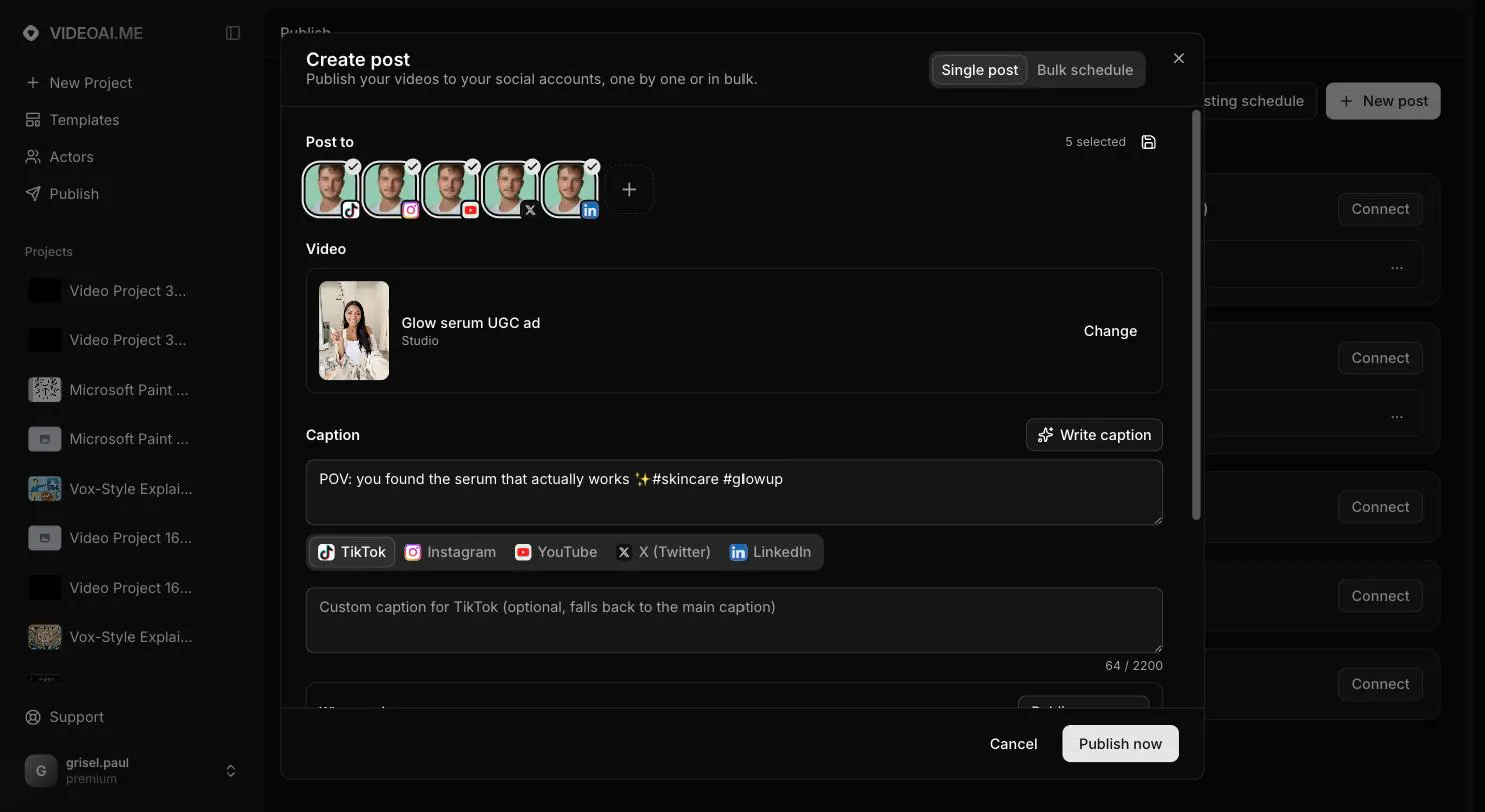 VIDEO AI ME screenshot 2