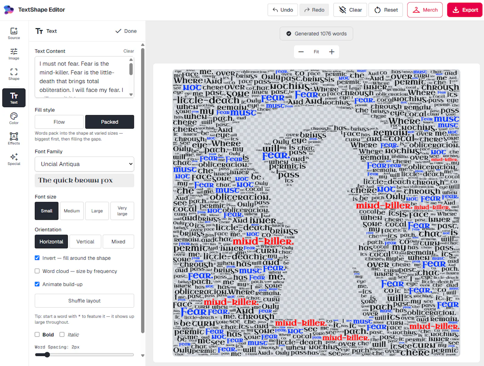 TextShape screenshot 5