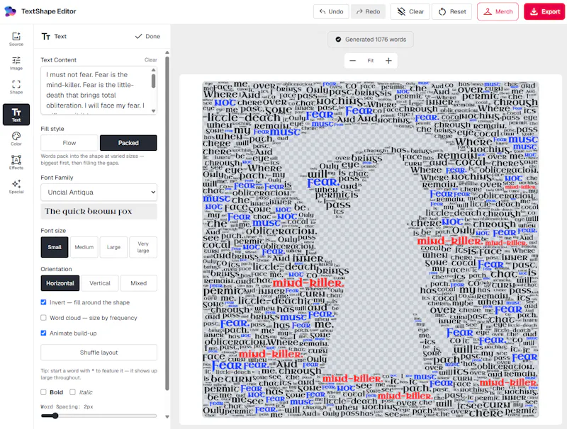 TextShape screenshot 5