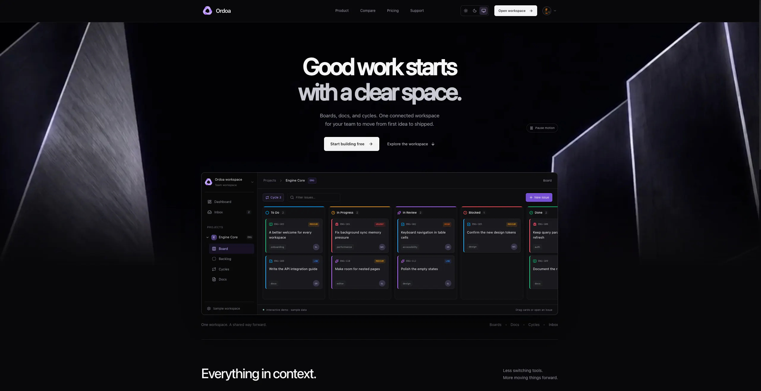 Ordoa screenshot