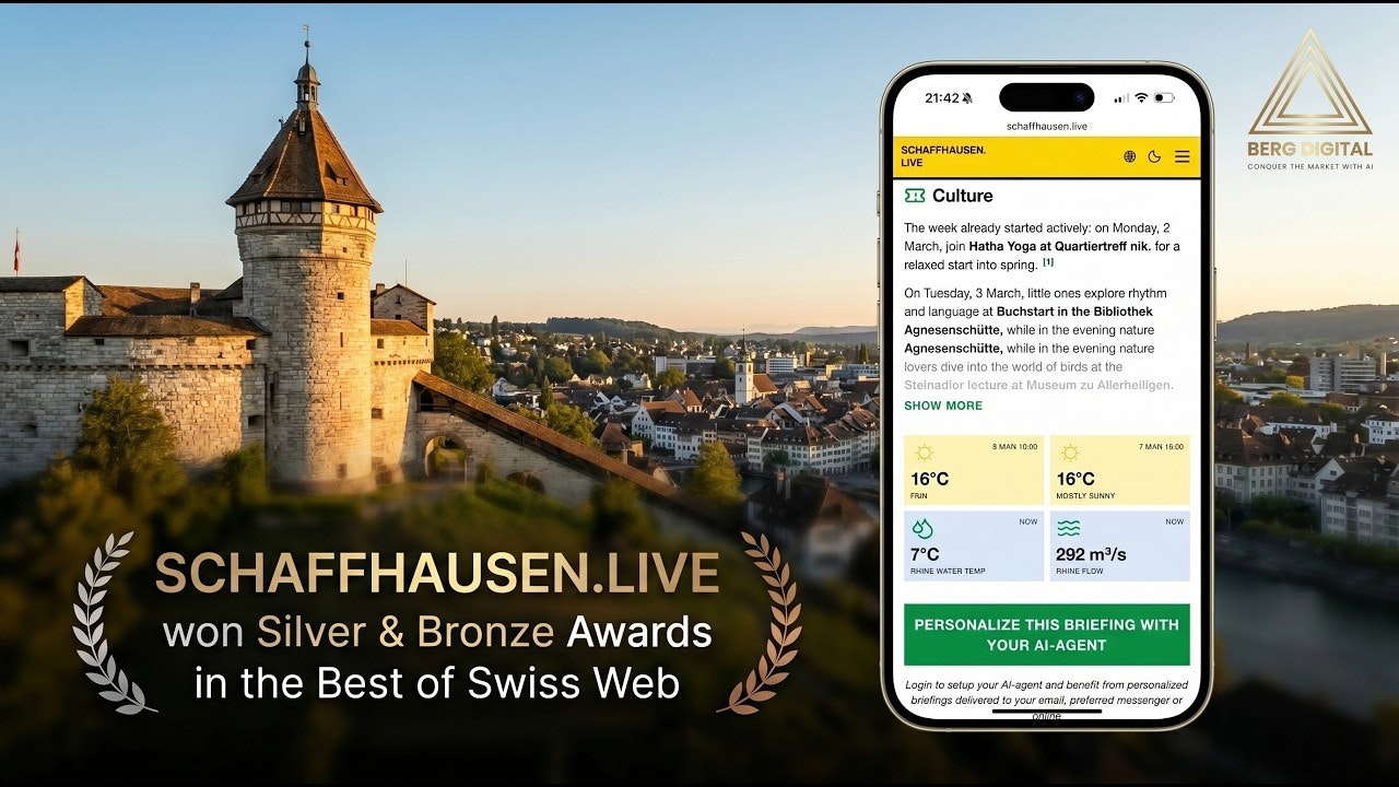 Schaffhausen.Live - Personal AI Agent gallery image