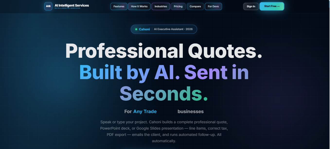 Cahoni Builds Quotes, Schedules by Voice gallery image