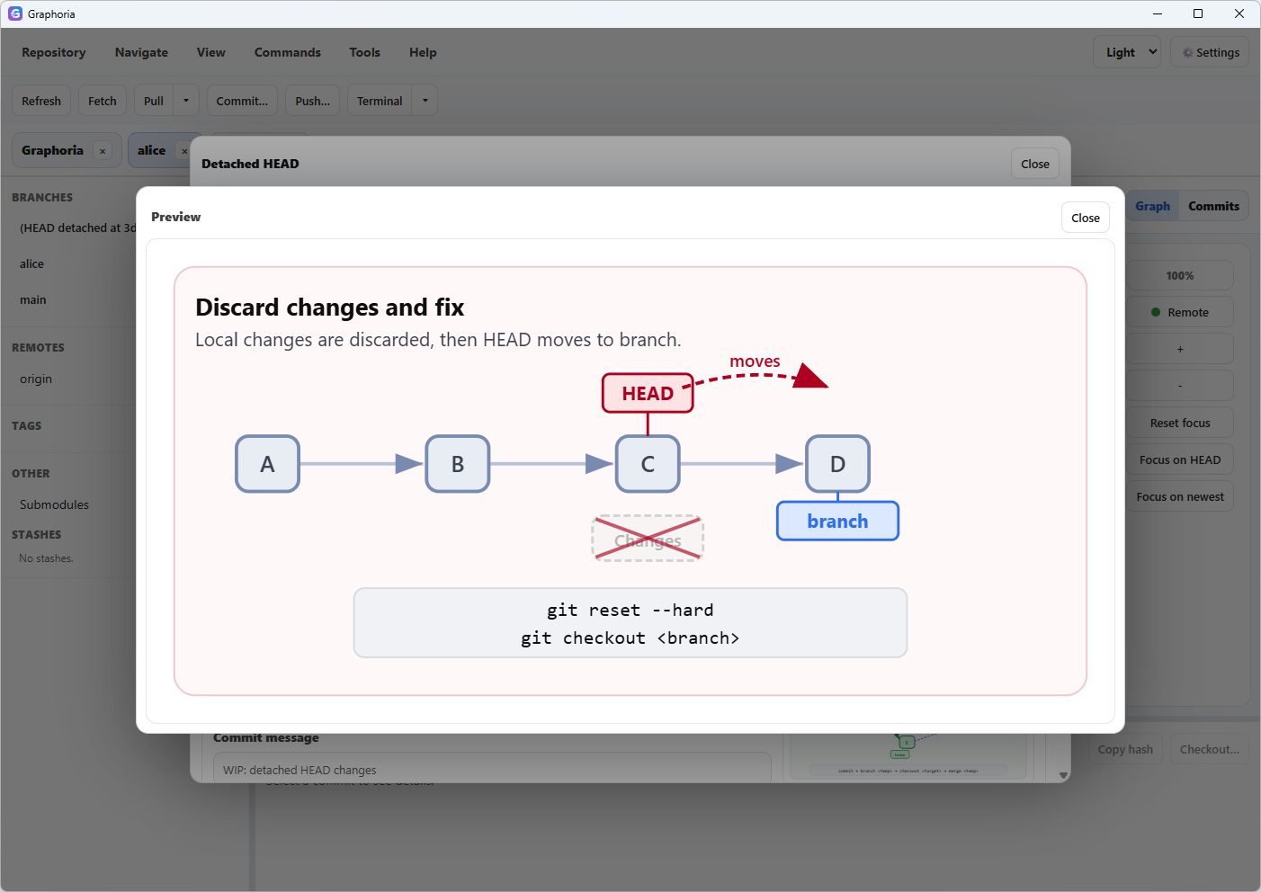 Graphoria — Git as a Graph gallery image
