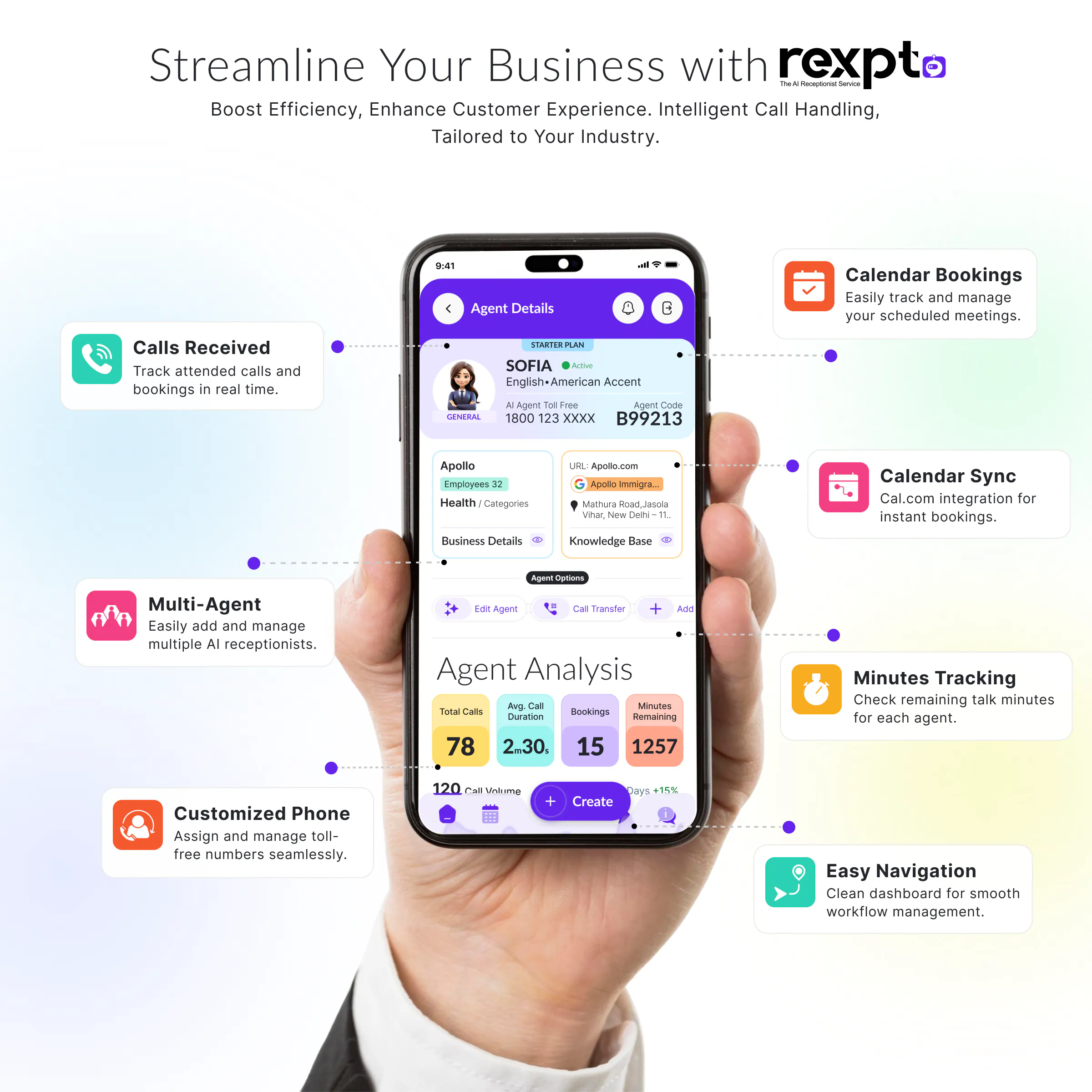 Rexpt - AI Receptionist Service gallery image