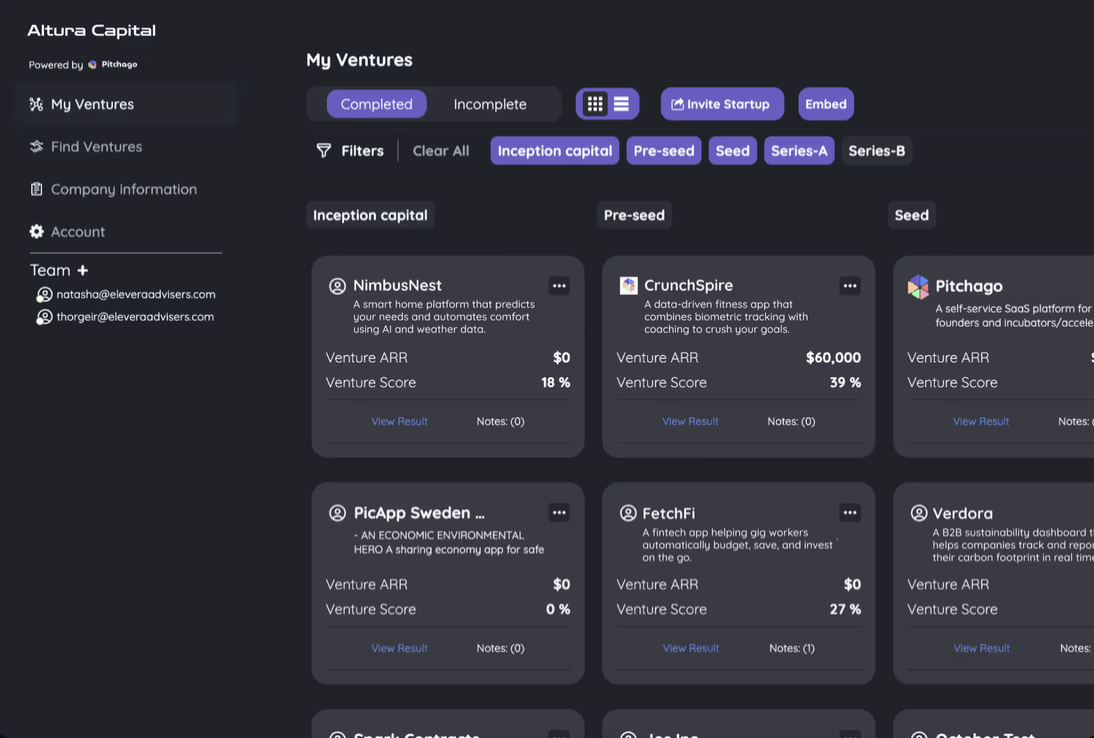 Pitchago Portal - Product Hunt launch logo and brand identity