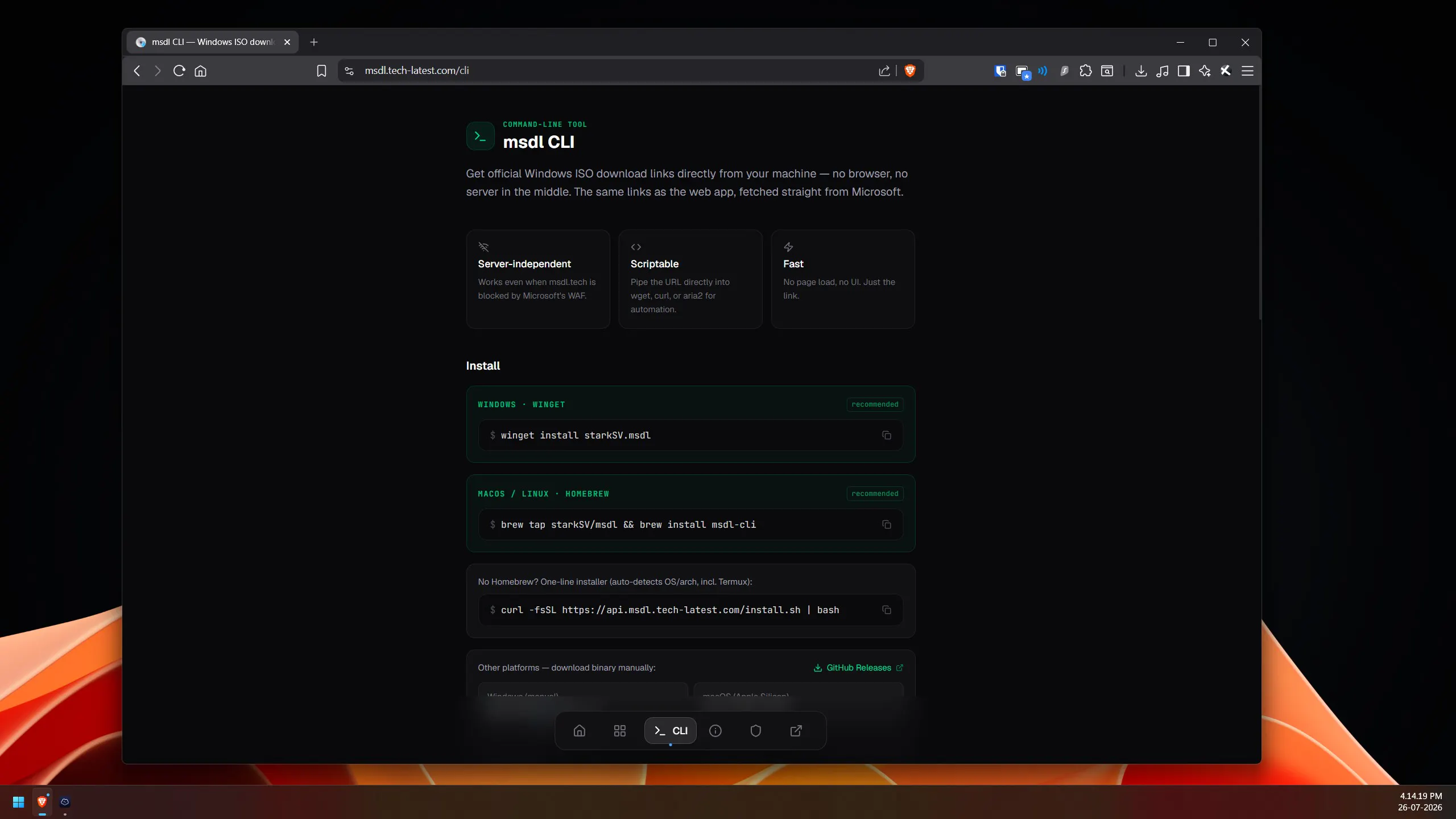 MSDL — Windows ISO Downloader gallery image