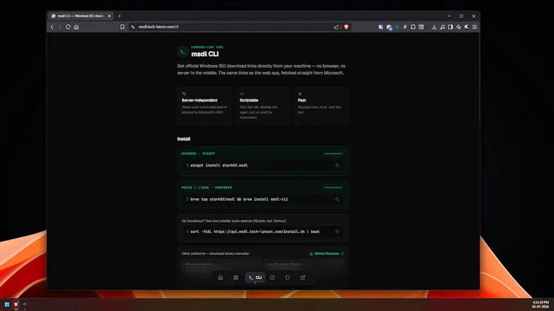MSDL — Windows ISO Downloader screenshot 6