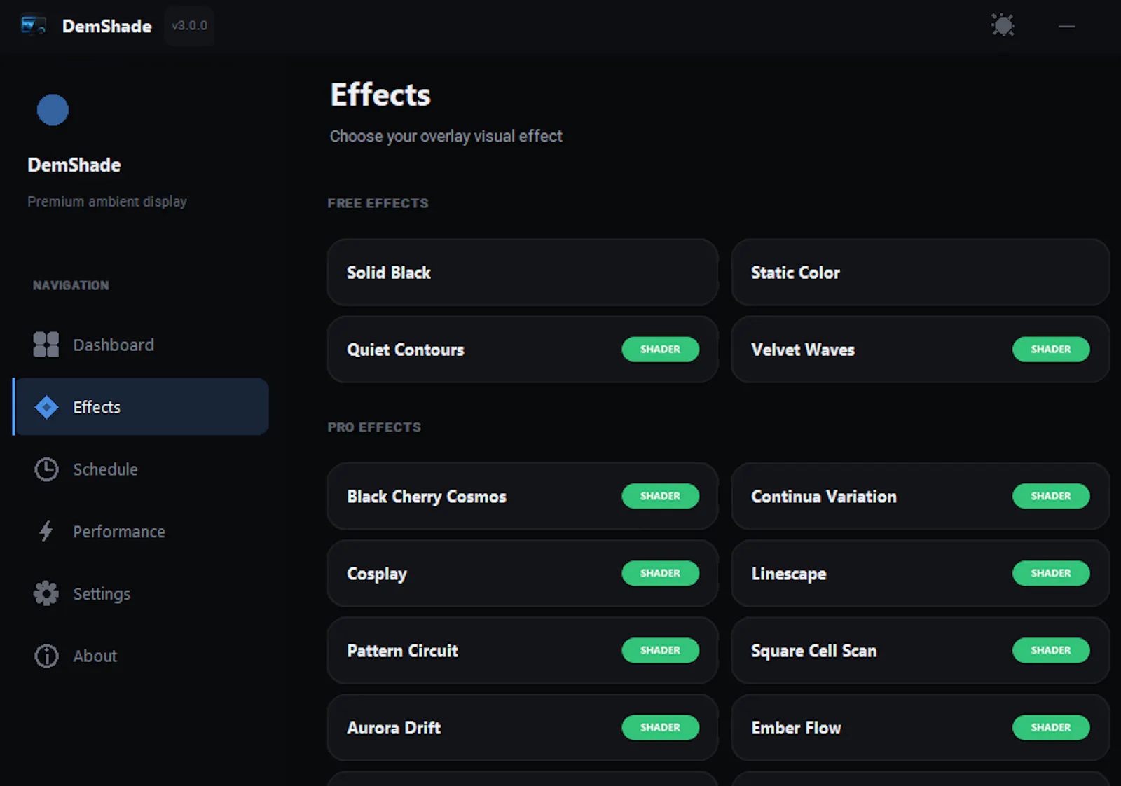 DemShade: ambient monitor lighting screenshot 4